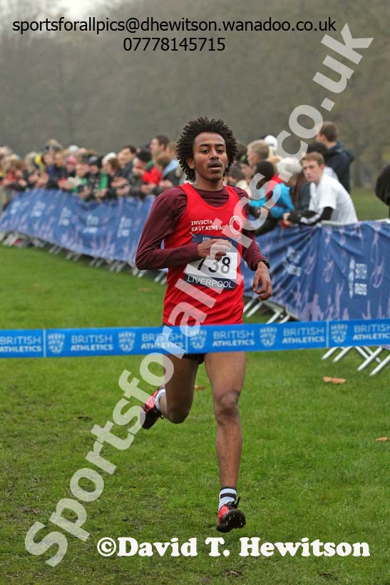 Junior men's European Cross Country Trials, Sefton Park, Liverpool. Photo: David T. Hewitson/Sports for All Pics